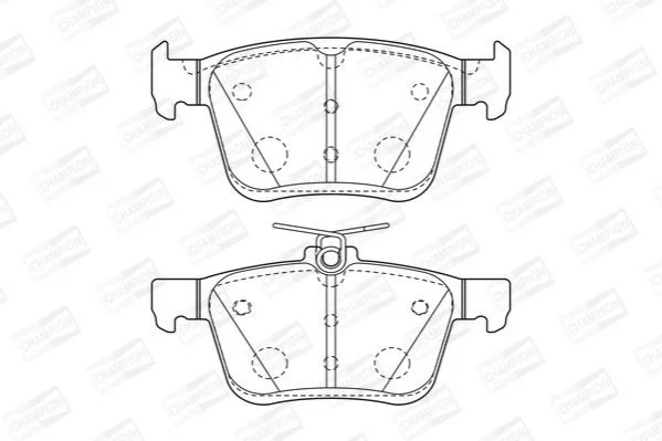 <strong>Колодки тормозные дисковые задние AUDI A3 (8V1) CHAMPION 573409CH (фото 1)</strong>