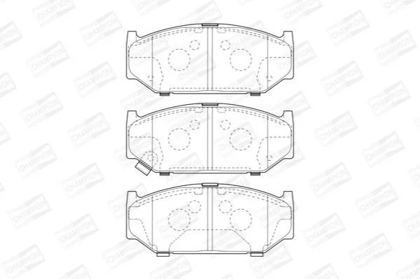 <strong>SUZUKI Тормозные колодки передн.Swift III 05- CHAMPION 573417CH (фото 1)</strong>