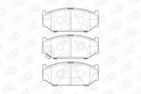 SUZUKI Тормозные колодки передн.Swift III 05- для Suzuki CHAMPION 573417CH фото товару
