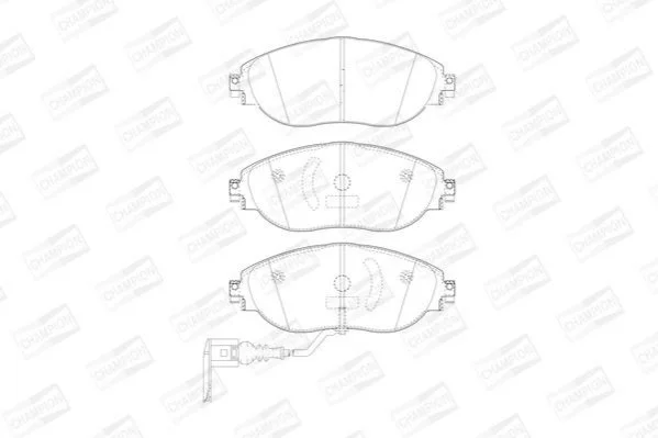 <strong>Колодки гальмівні дискові CHAMPION 573418CH (фото 1)</strong>