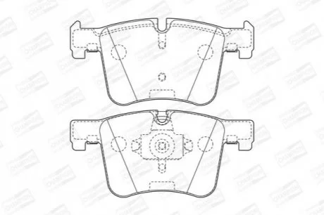 Колодки гальмові дискові передні BMW X3 20dx, 20ix, 28ix, bis 10/2011/ X3 35i для CHAMPION 573432CH фото товару