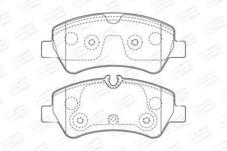 Колодки тормозные дисковые задние Ford Transit (12-) для CHAMPION 573434CH фото товара
