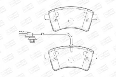 RENAULT Тормозные колодки передн.Kangoo 08- CHAMPION 573436CH фото товару