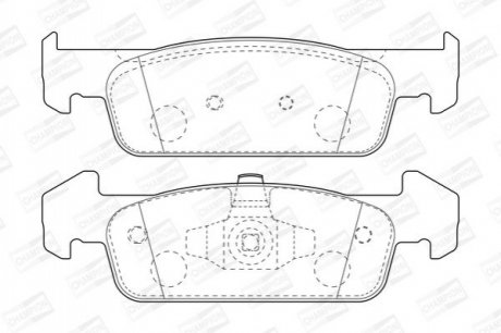RENAULT Тормозные колодки передн. Sandero 1.2/1.6 12-,Logan 12- CHAMPION 573441CH фото товара