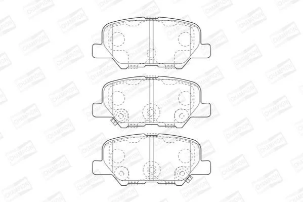<strong>Колодки тормозные дисковые задние Citroen C4 AIRCROSS 10-|MAZDA 6 Estate (GJ, GL) 12- CHAMPION 573442CH (фото 1)</strong>