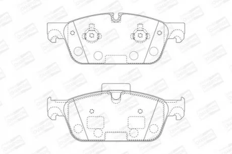 Колодки гальмівні дискові для Mercedes CHAMPION 573448CH фото товару