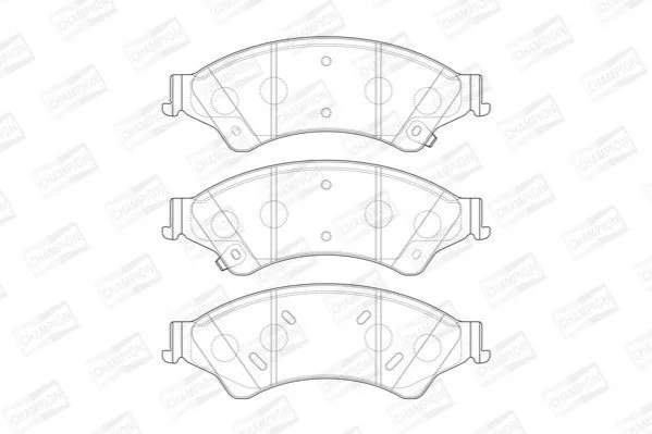 <strong>Колодки гальмові дискові передні FORD RANGER (TKE) 11- CHAMPION 573449CH (фото 1)</strong>