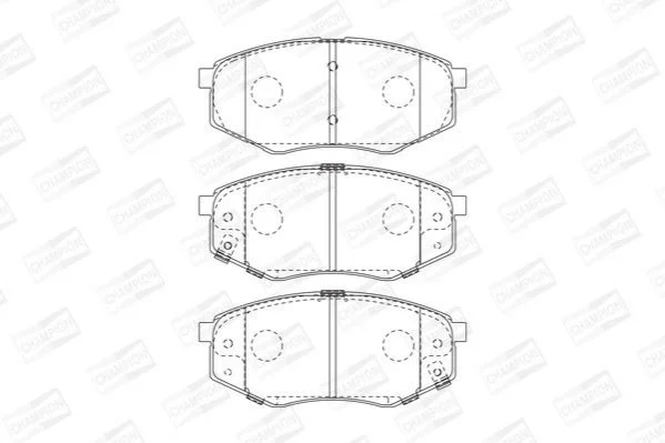 <strong>Колодки тормозные дисковые передние HYUNDAI ix20 (JC) 10-, SONATA VI (YF) 09-15| CHAMPION 573454CH (фото 1)</strong>