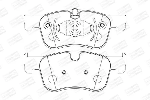 <strong>Колодки гальмівні дискові передні Citroen Berlingo (18-), C4 Picasso (13-)/ Opel Combo E CHAMPION 573604CH (фото 1)</strong>