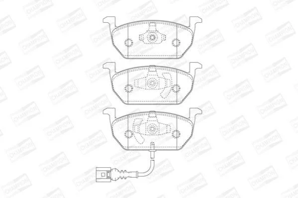 <strong>Колодки гальмові дискові передні SEAT LEON (5F1) CHAMPION 573606CH (фото 1)</strong>
