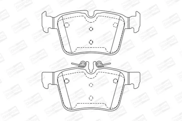 <strong>Колодки тормозные дисковые задние MB C-Class (14-) CHAMPION 573609CH (фото 1)</strong>