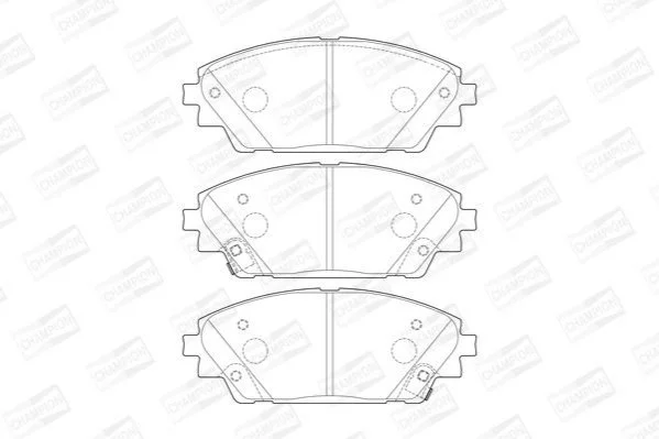 <strong>Колодки гальмові дискові передні Mazda 3 (BM) (13-) CHAMPION 573611CH (фото 1)</strong>