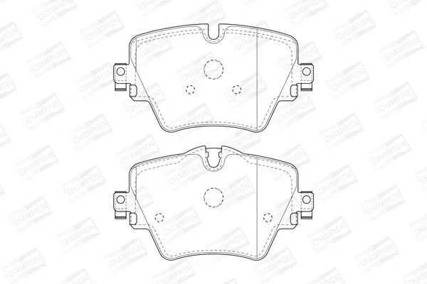 <strong>Колодки гальмівні дискові передні BMW 1 (F40), 3 (G20,G80), 5 (G30,F90), X3 (G01,F97) CHAMPION 573612CH (фото 1)</strong>