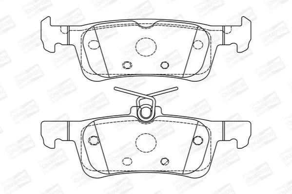 <strong>Колодки тормозные дисковые задние Peugeot 308 II CHAMPION 573613CH (фото 1)</strong>