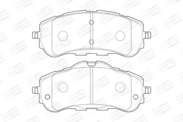 <strong>Колодки гальмові дискові передні Citroen Berlingo (18-)/Peugeot 308 (15-), Pa CHAMPION 573620CH (фото 1)</strong>