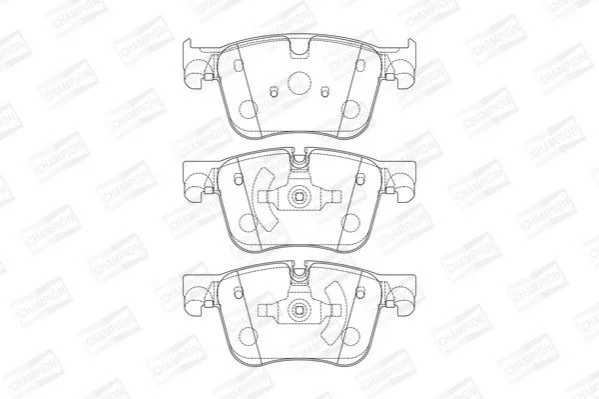 <strong>Колодки тормозные дисковые передние CITROEN BERLINGO (ER_, EC_) 18-, C4 Picasso CHAMPION 573621CH (фото 1)</strong>