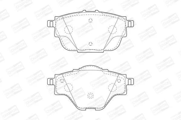 <strong>Колодки тормозные дисковые задние Citroen C4 (13-) CHAMPION 573622CH (фото 1)</strong>