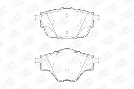 Колодки тормозные дисковые задние Citroen C4 (13-) для CHAMPION 573622CH фото товара