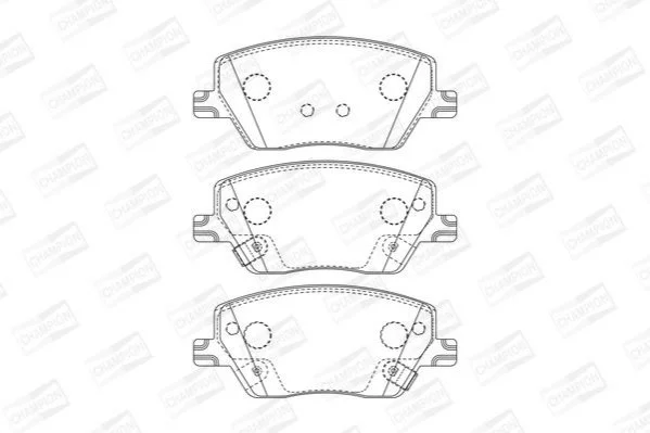 <strong>Колодки гальмові дискові передні Fiat Tipo, Tipo SW/ Linea (15-) CHAMPION 573626CH (фото 1)</strong>