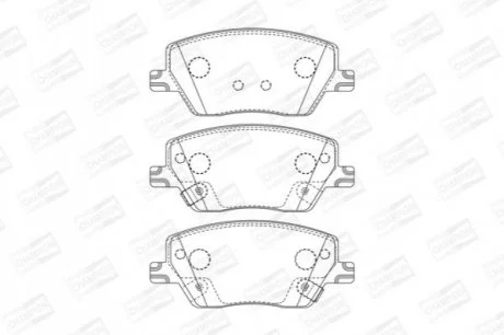 Колодки тормозные дисковые передние Fiat Tipo, Tipo SW/ Linea (15-) для CHAMPION 573626CH фото товара