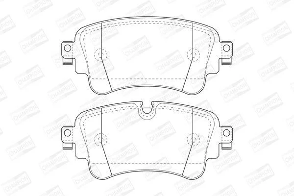 <strong>Колодки гальмівні дискові CHAMPION 573629CH (фото 1)</strong>