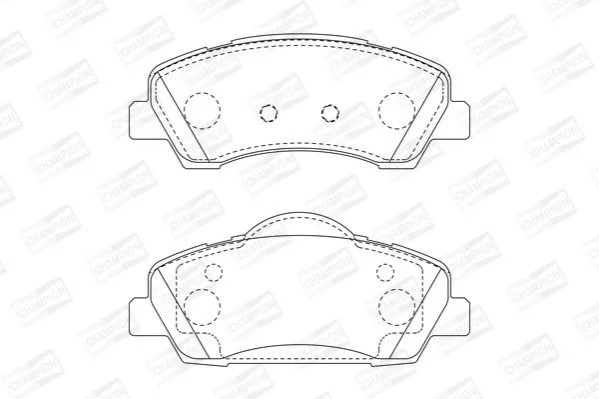 <strong>Колодки тормозные дисковые передние Citroen C4 Cactus / Peugeot 308 II (CHAMPION 573630CH (фото 1)</strong>