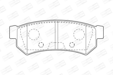 Колодки гальмівні дискові CHAMPION 573633CH фото товару