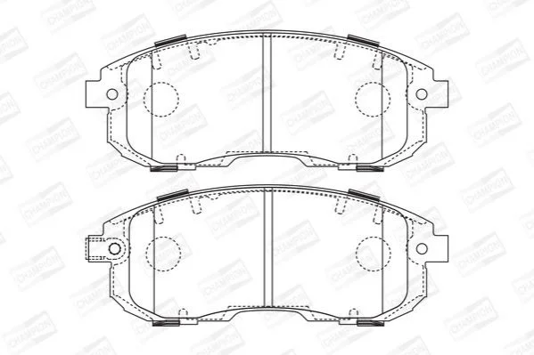 <strong>Колодки гальмівні дискові передні FIAT SEDICI (189_) 06-14|SUZUKI SX4 (EY, GY) 06- CHAMPION 573646CH (фото 1)</strong>