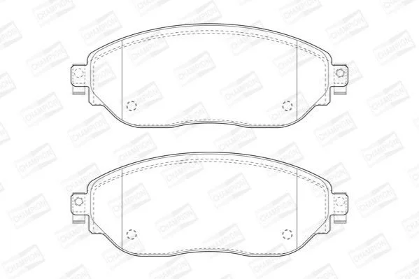 <strong>Колодки гальмівні дискові передні Renault Trafic III/ Opel Vivaro (15-) CHAMPION 573656CH (фото 1)</strong>