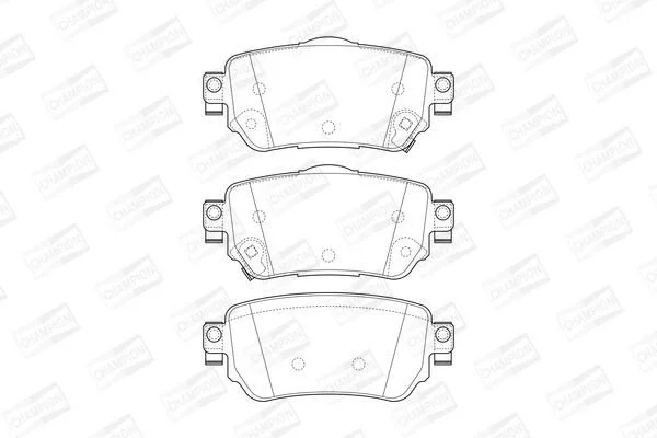 <strong>Колодки тормозные дисковые задние Nissan X-Trail III, Qashqai II, Leaf (17-)/ Re CHAMPION 573658CH (фото 1)</strong>