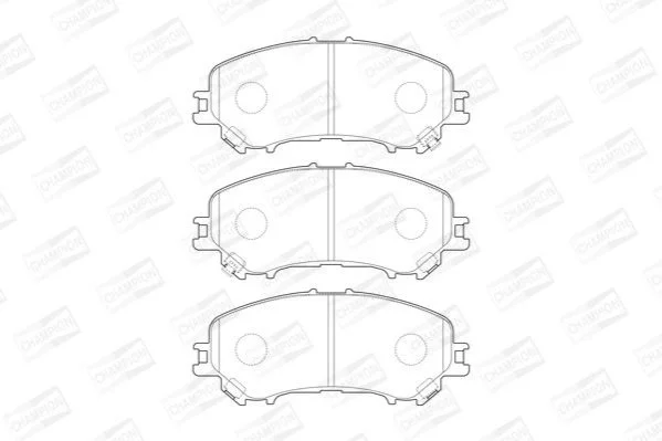 <strong>Колодки тормозные дисковые передние Nissan Qashqai II, X-Trail III/ Renault Kadj CHAMPION 573659CH (фото 1)</strong>