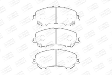 Колодки гальмівні дискові CHAMPION 573659CH фото товара