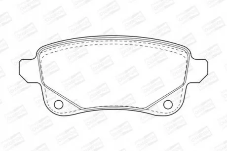 Колодки тормозные дисковые задние Renault Megane (III,IV), Clio V, Fluence (10-) для CHAMPION 573660CH фото товара