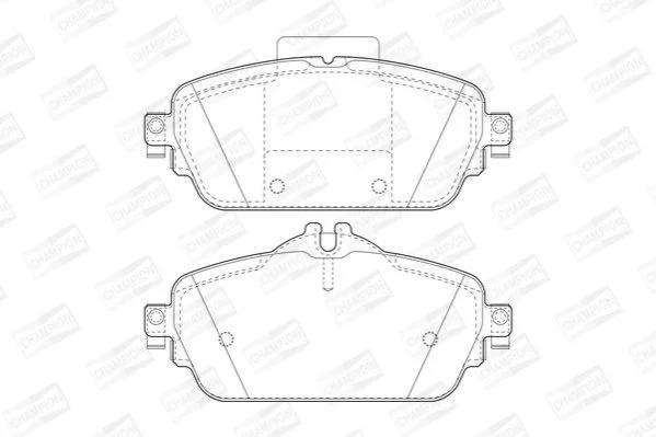<strong>Колодки тормозные дисковые передние MERCEDES-BENZ C-CLASS (W205) 13-, C-CLASS T- CHAMPION 573671CH (фото 1)</strong>