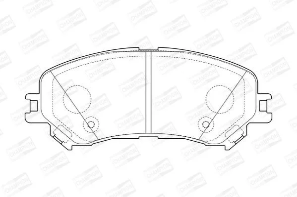 <strong>Колодки тормозные дисковые передние Renault Espace V, Megane IV, Scenic IV (5736 CHAMPION 573673CH (фото 1)</strong>