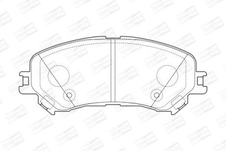 Колодки гальмівні дискові CHAMPION 573673CH фото товару