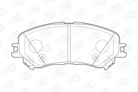 Колодки тормозные дисковые передние Renault Espace V, Megane IV, Scenic IV (5736 для CHAMPION 573673CH фото товара