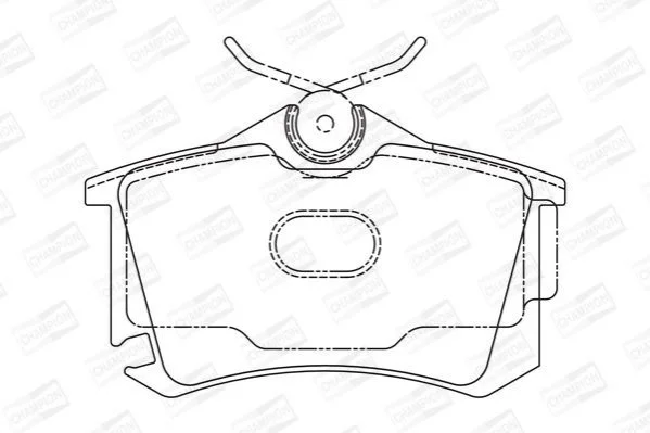 <strong>Колодки тормозные дисковые задние AUDI A2 (8Z0) 00-05|SEAT TOLEDO III (5P2) 04-0 CHAMPION 573682CH (фото 1)</strong>