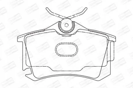 Колодки тормозные дисковые задние AUDI A2 (8Z0) 00-05|SEAT TOLEDO III (5P2) 04-0 для CHAMPION 573682CH фото товара