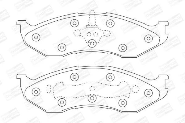 <strong>JEEP Колодки тормозные передние Cherokee,Grand Cherokee,Wrangler 2.1/2.5 90- CHAMPION 573713CH (фото 1)</strong>