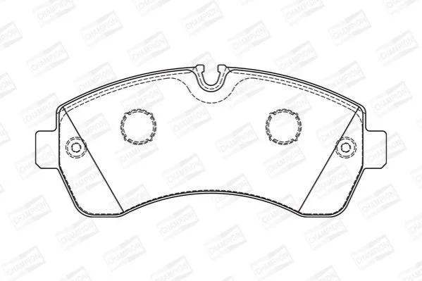 <strong>Колодки гальмові дискові передні Sprinter/ VW Crafter 5T (06-) CHA CHAMPION 573726CH (фото 1)</strong>