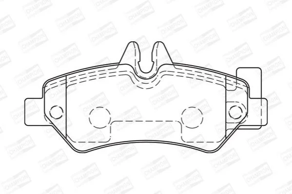 <strong>Колодки гальмівні дискові задні Sprinter / VW Crafter 3T (06-) CHAMPION 573729CH (фото 1)</strong>