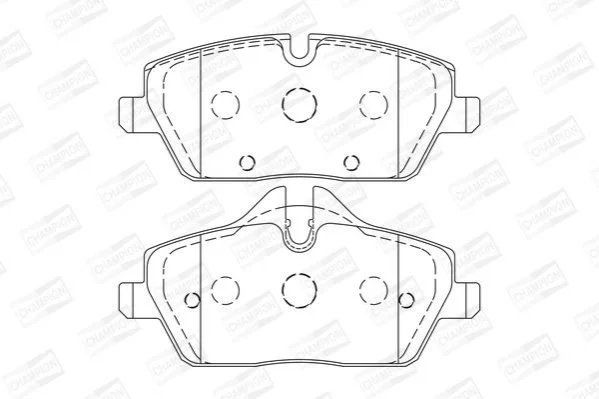 <strong>Колодки гальмові дискові передні MINI MINI (F55) CHAMPION 573733CH (фото 1)</strong>