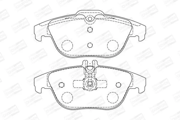 <strong>Колодки тормозные дисковые задние MB C-Class (W204), GLK-Class (X204) CHAMPION 573735CH (фото 1)</strong>
