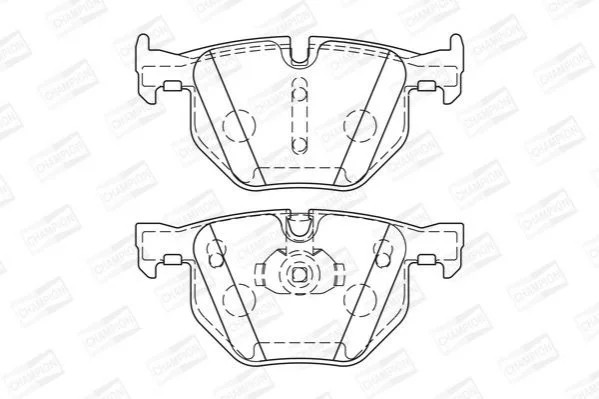 <strong>Колодки гальмівні дискові задні BMW X5 (E70) CHAMPION 573744CH (фото 1)</strong>
