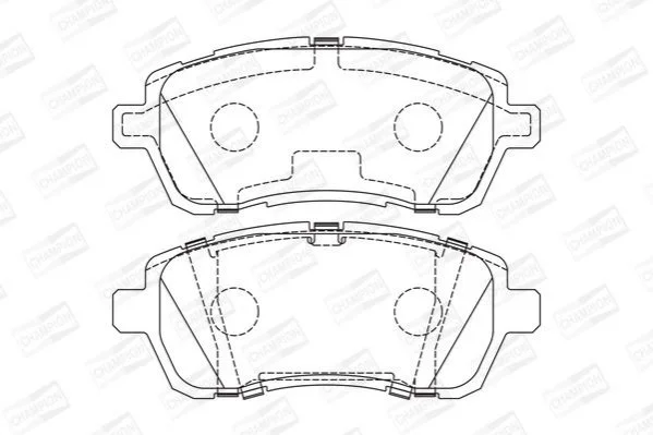 <strong>Колодки тормозные дисковые передние FORD Fiesta VI CHAMPION 573747CH (фото 1)</strong>