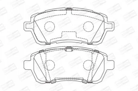 Колодки тормозные дисковые передние FORD Fiesta VI для CHAMPION 573747CH фото товара
