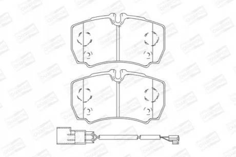 FORD Тормозные колодки задн.Transin 06- для CHAMPION 573749CH фото товару