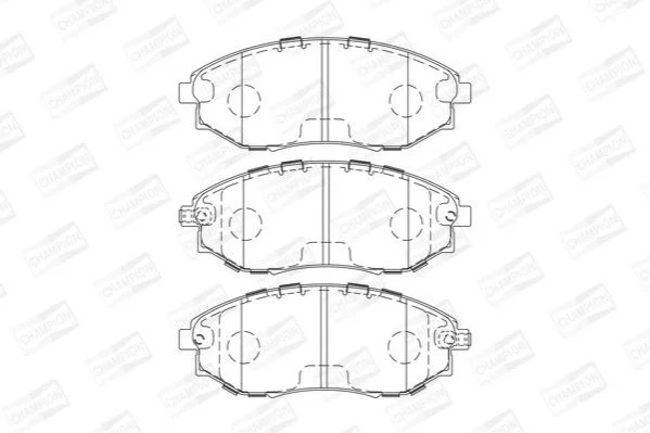 <strong>CHEVROLET Тормозные колодки передн. Epica 06- CHAMPION 573751CH (фото 1)</strong>