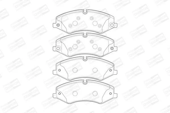 <strong>Колодки гальмові дискові передні Land Rover Discovery/Range Rover (09-) (5737 CHAMPION 573759CH (фото 1)</strong>